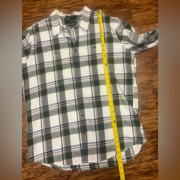 Eddie Bauer Classic Fit Flannel Shirt Size Tall XL - Picture 7 of 9